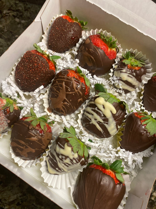 Chocolate Covered Strawberries (12) image 1