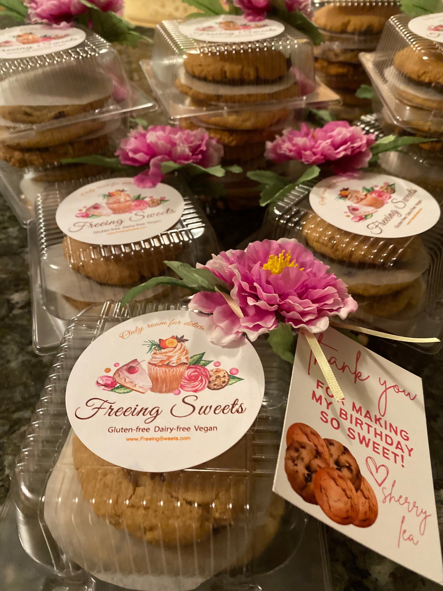 Party favor personalized cookie pack